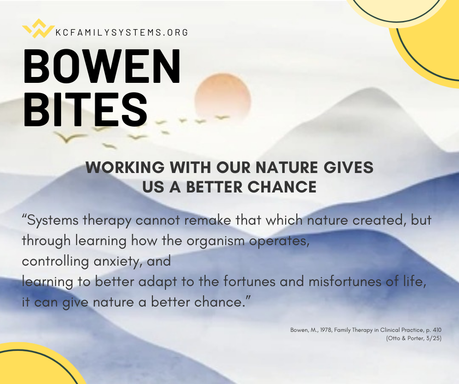 This is our monthly Bowen Bites.